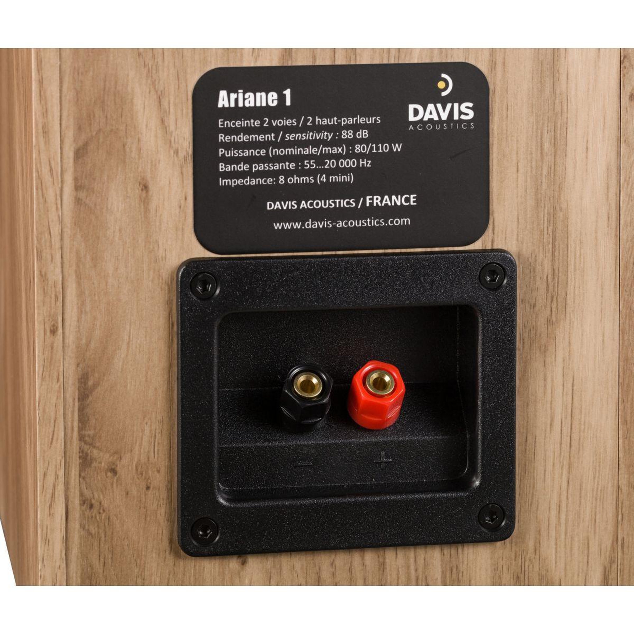 Voir la diapositive 5 : Davis Enceinte surround ariane 1 chene clair x 2