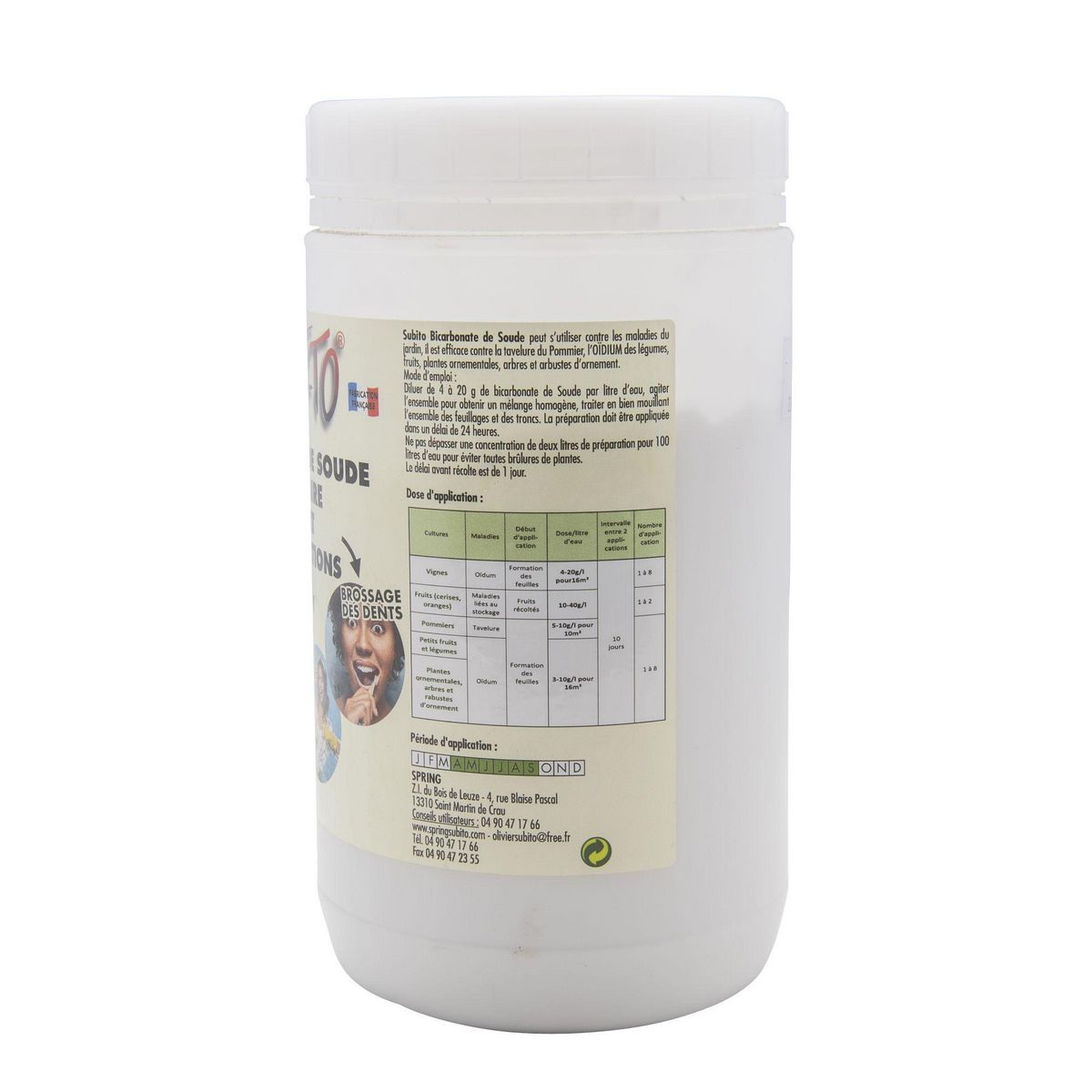 Subito Traitement contre les maladies du jardin 1kg SUBITO