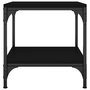 Voir la diapositive 4 : VIDAXL Table d'appoint Noir 40x40x40 cm Bois d'ingenierie