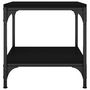 Voir la diapositive 4 : VIDAXL Table d'appoint Noir 40x40x40 cm Bois d'ingenierie
