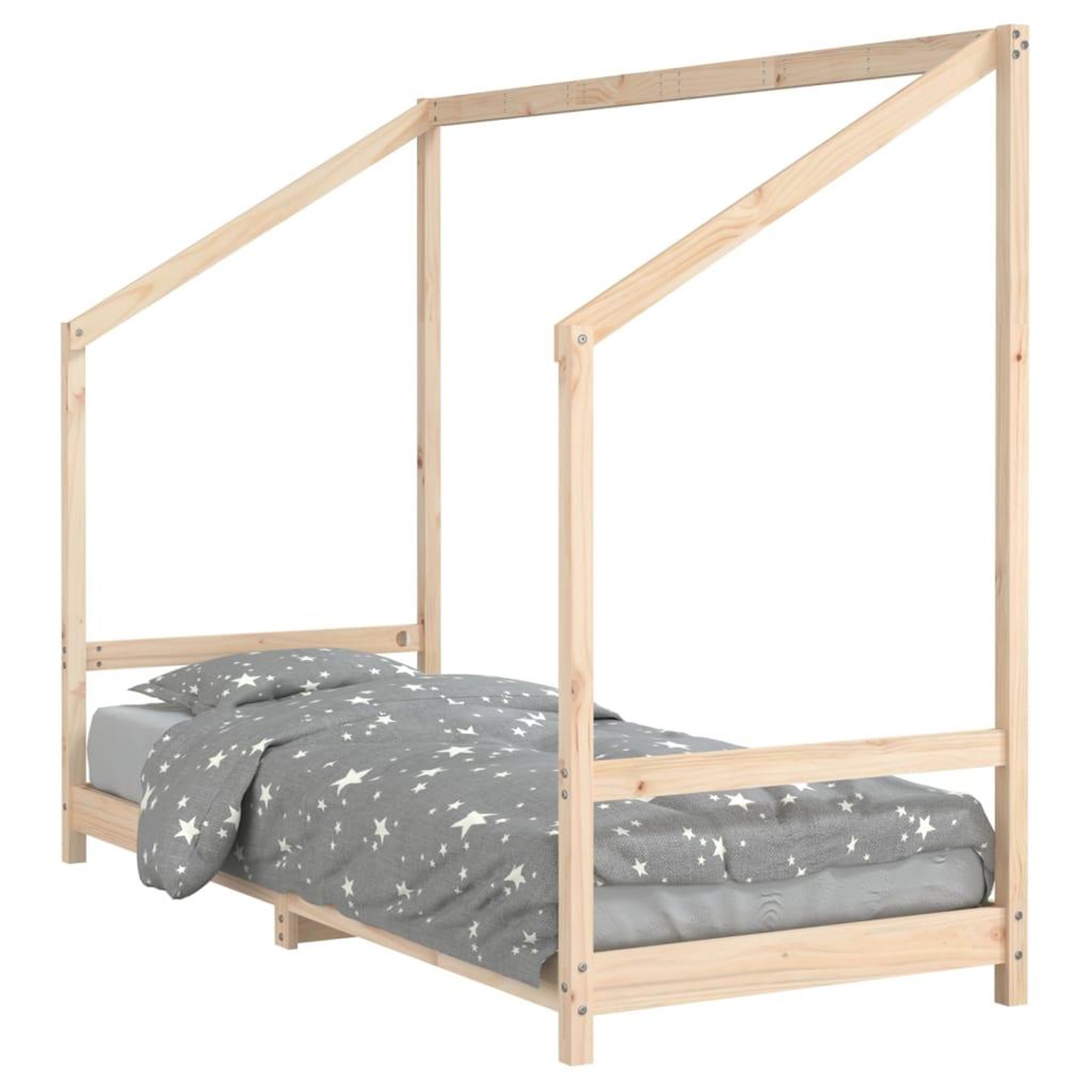 Voir la diapositive 2 : VIDAXL Cadre de lit pour enfants 80x200 cm bois de pin massif