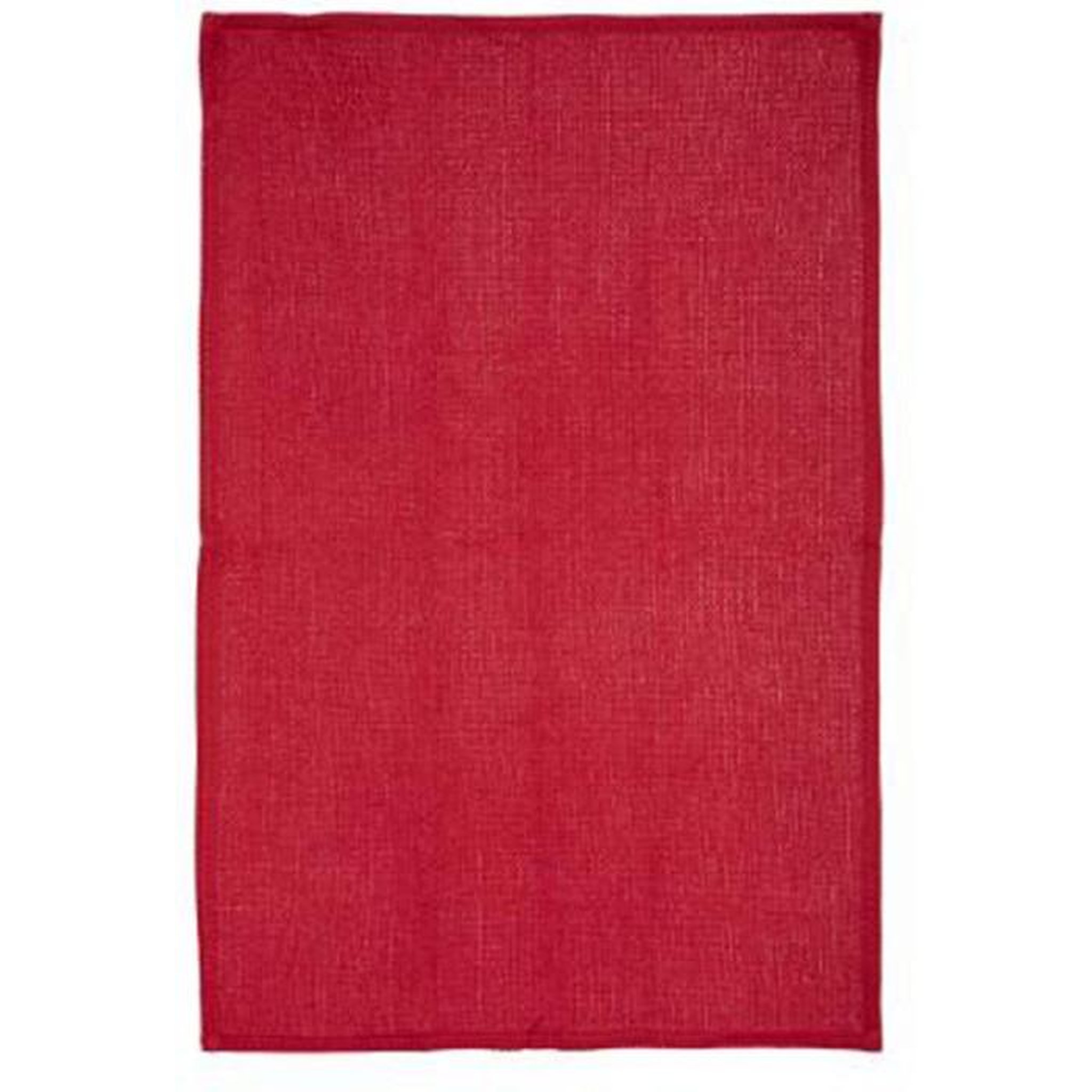 Voir la diapositive 4 : ATMOSPHERA Lot de 3 torchons  imprimé  45x70cm rouge