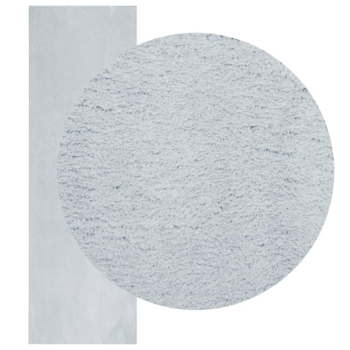 VIDAXL Tapis HUARTE a poils courts doux et lavable bleu 80x250 cm