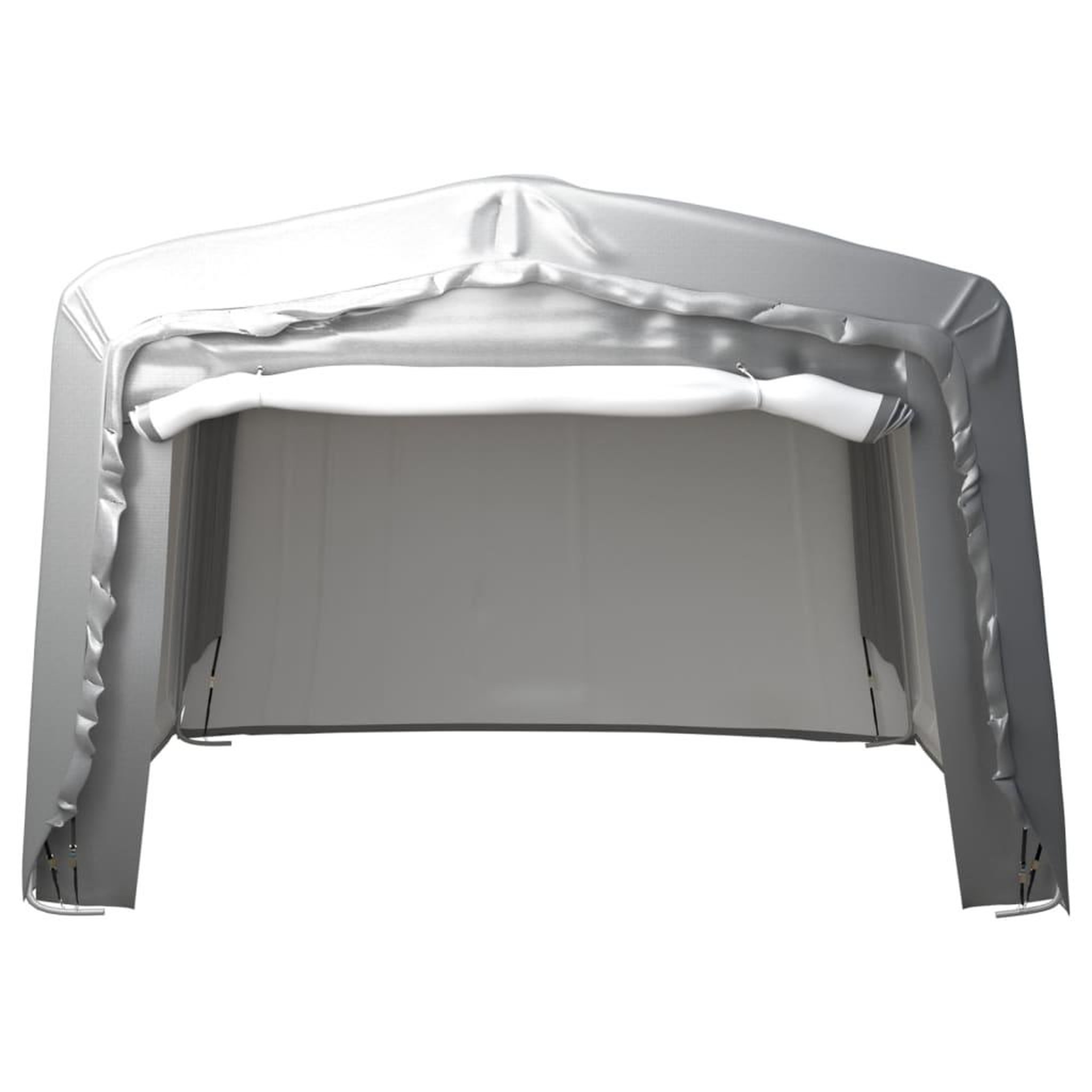 Voir la diapositive 2 : VIDAXL Tente de rangement 370x370 cm Acier Gris