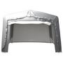 Voir la diapositive 2 : VIDAXL Tente de rangement 370x370 cm Acier Gris
