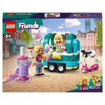 lego friends 41733 la boutique mobile de bubble tea, jouet filles et garçons 6 ans, jeu créatif, avec véhicules, et personnages nova & mathilde