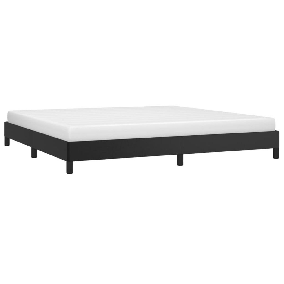 VIDAXL Cadre de lit sans matelas noir 200x200 cm similicuir