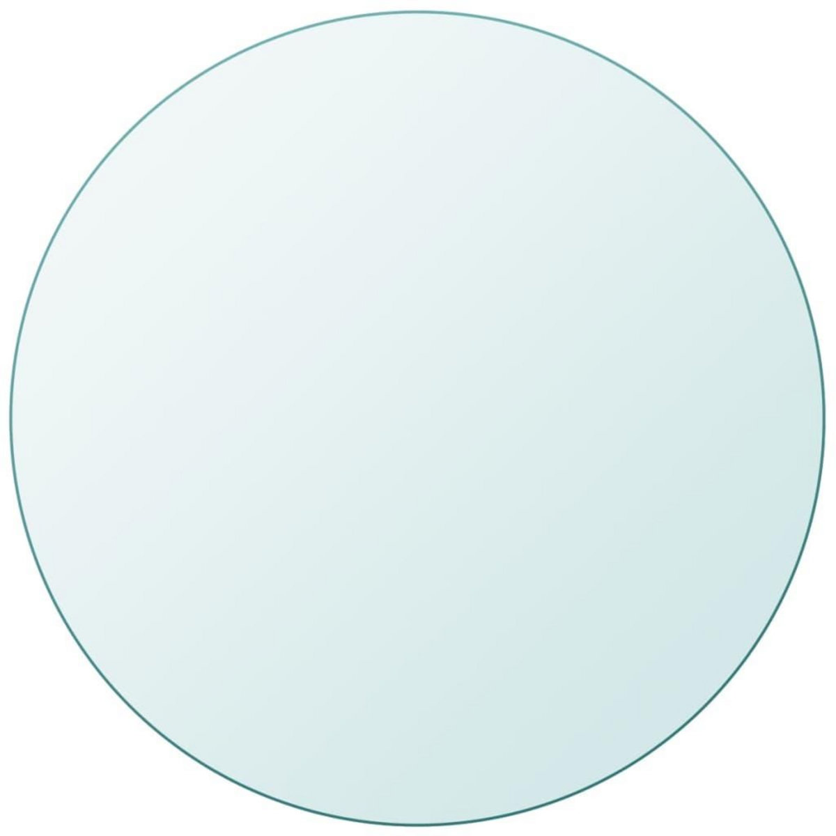 VIDAXL Dessus de table ronde en verre trempe 700 mm