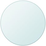VIDAXL Dessus de table ronde en verre trempe 700 mm
