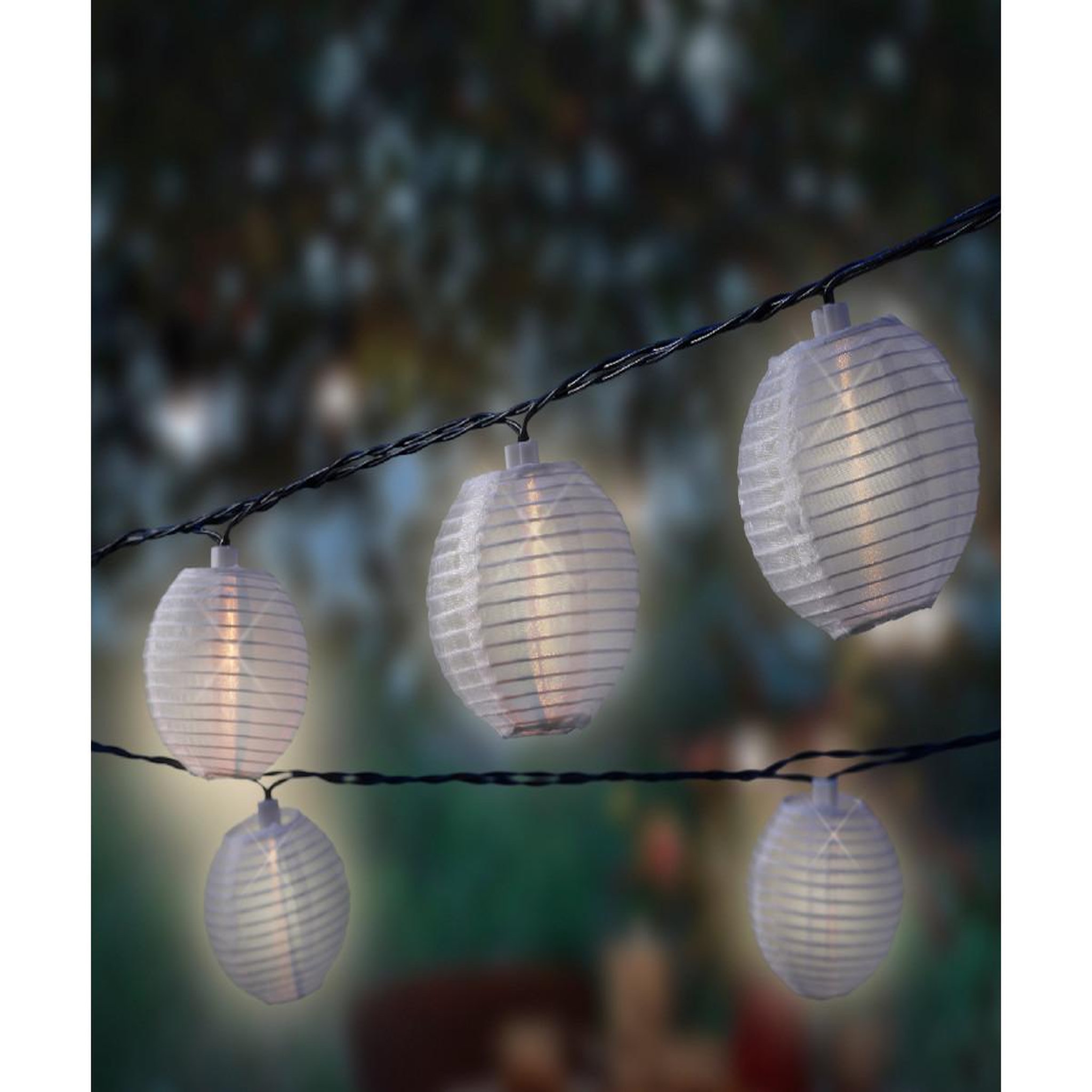 Voir la diapositive 2 : JARDIDECO Guirlande solaire lanternes chinoises 10 Led