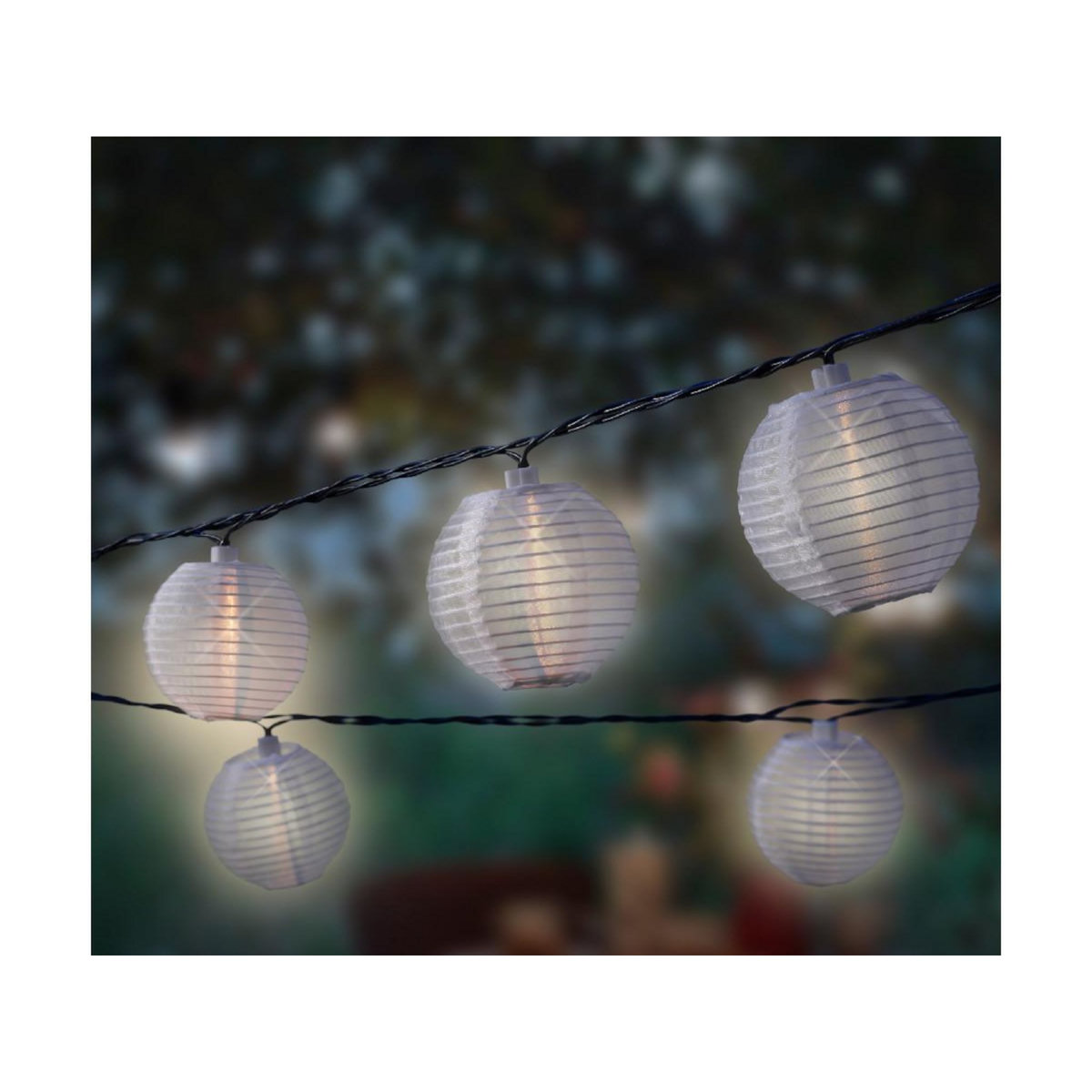 JARDIDECO Guirlande solaire lanternes chinoises 10 Led