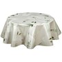 Voir la diapositive 1 : HABITABLE Nappe en toile cirée ronde Aromatic - Diam. 135 cm - Ecru