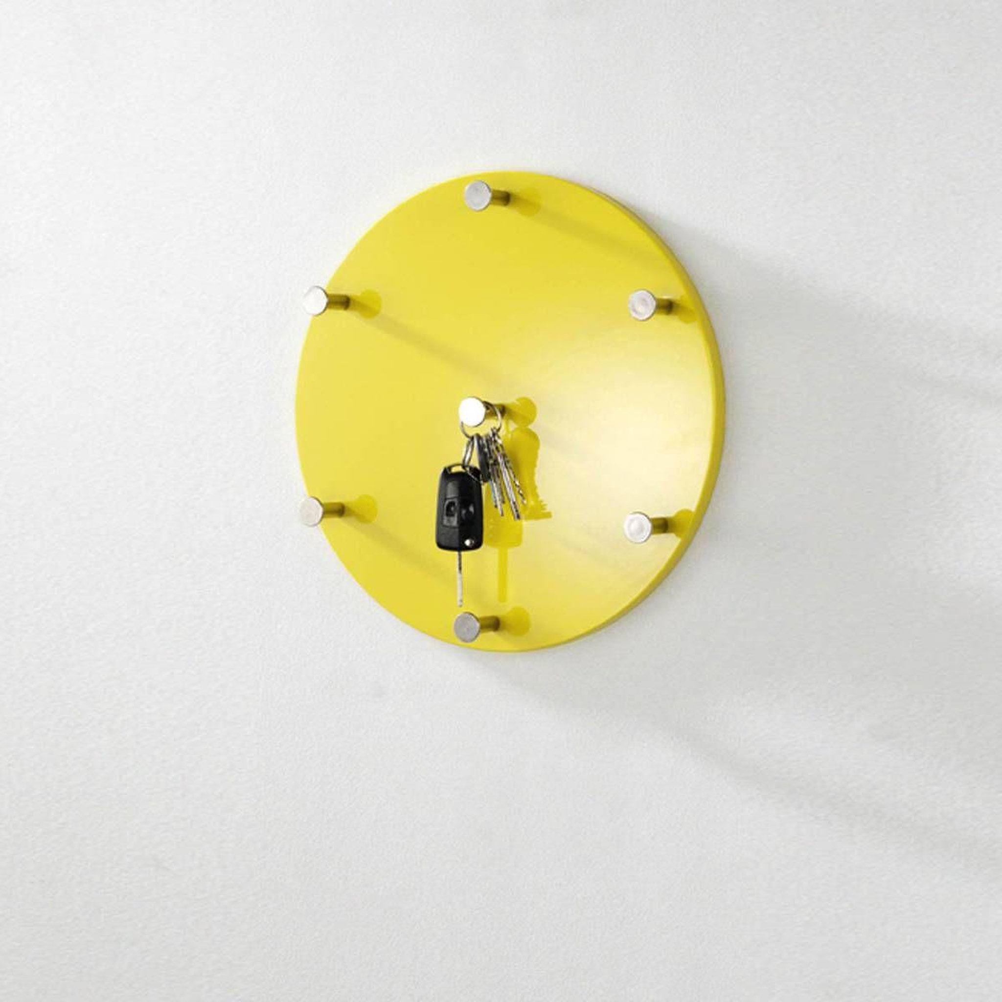 Paris Prix Patère murale ronde  kely  35cm jaune