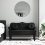 Voir la diapositive 1 : VIDAXL Banc avec coussins noir 120,5x65x75 cm velours