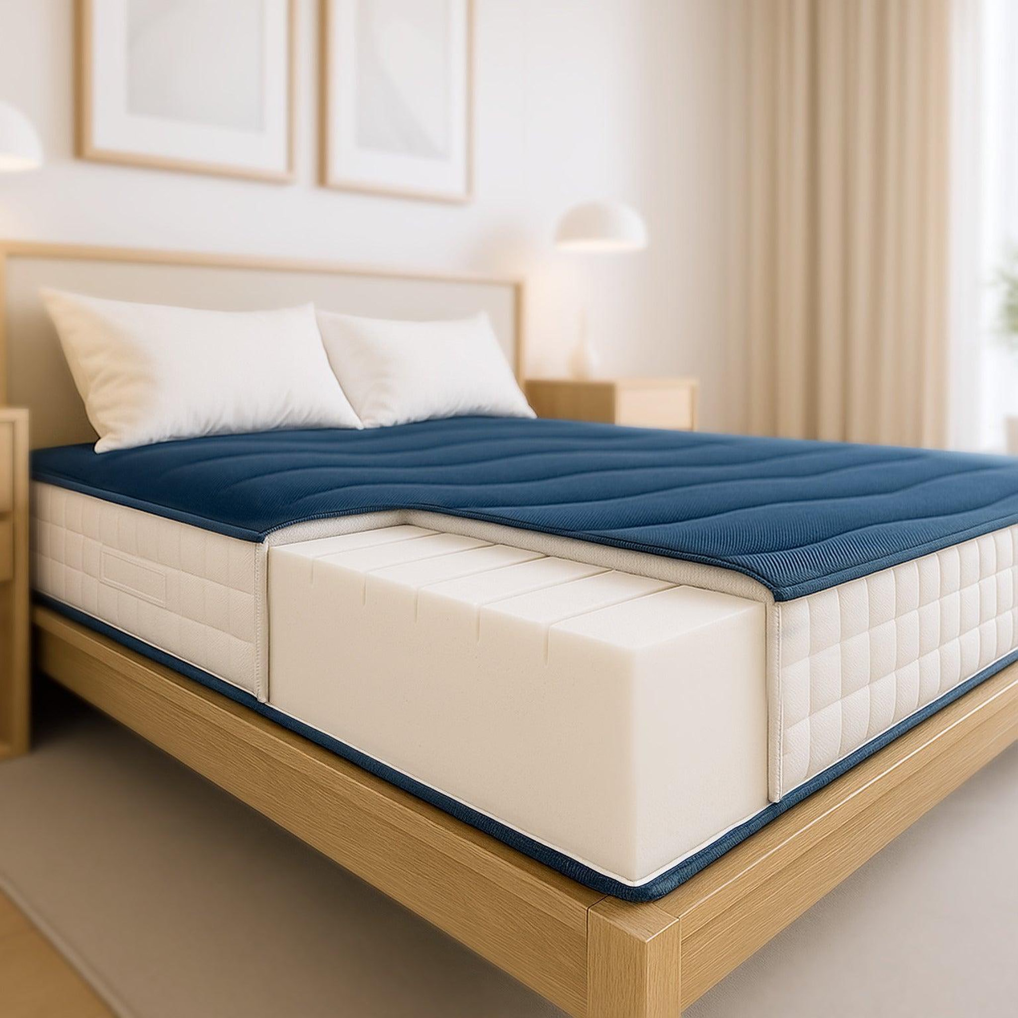 Voir la diapositive 4 : THE WHITE STONE Matelas 80x190 cm en Waterfoam Hypoallergénique | Hauteur 20 cm | Mi-ferme, Antibactérien & Respirant | Made in Italy