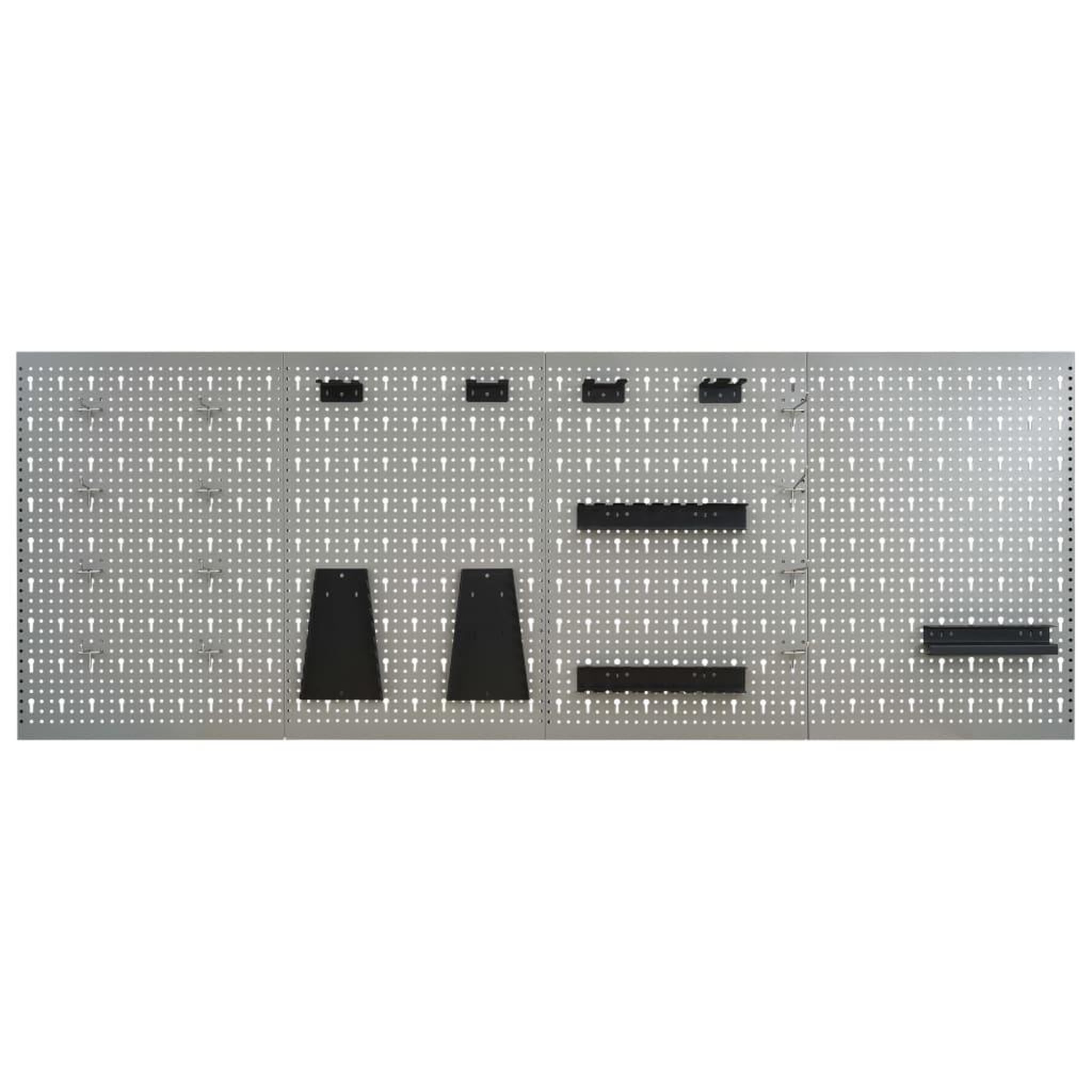 Voir la diapositive 2 : VIDAXL Panneaux perfores muraux 4 pcs 40x58 cm Acier