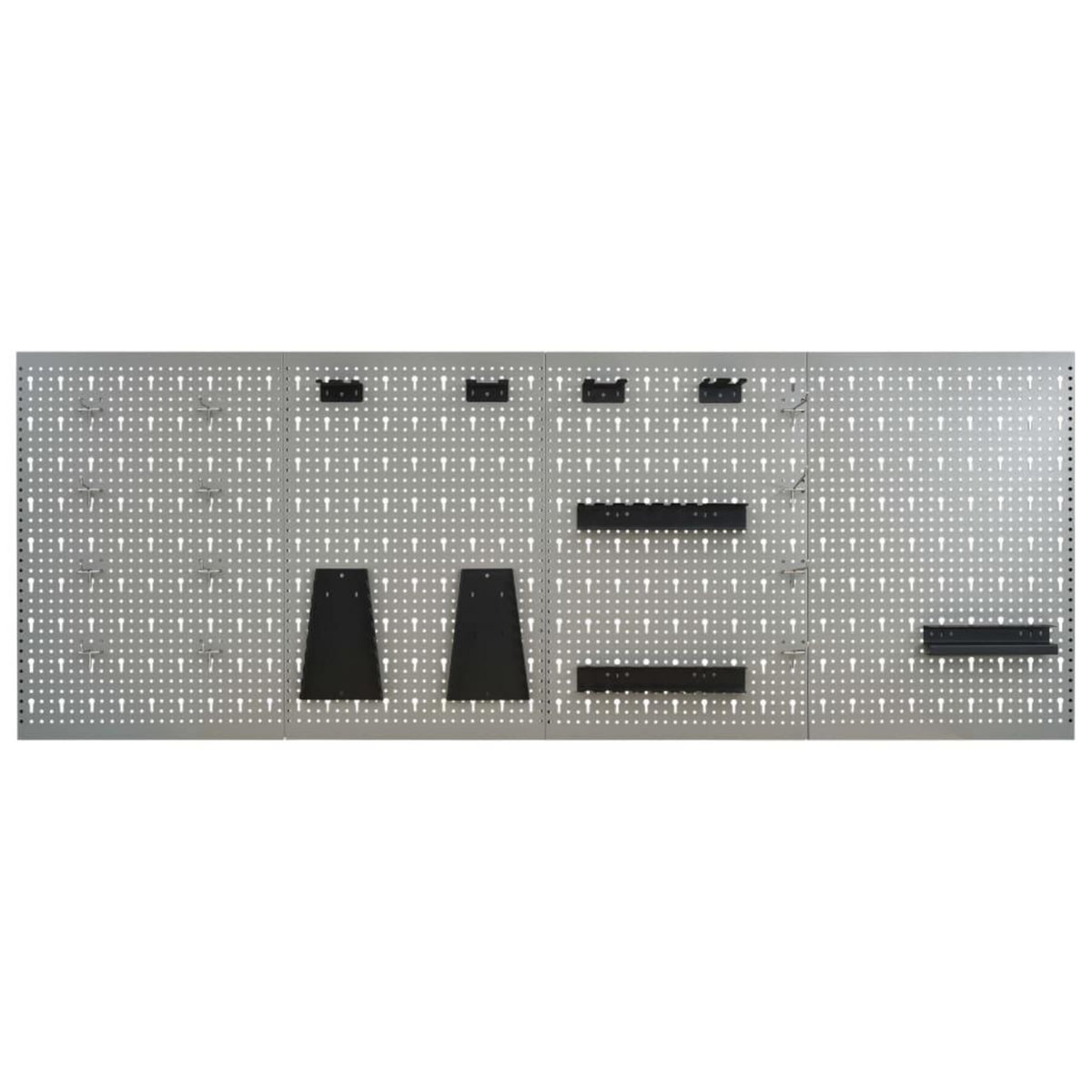 VIDAXL Panneaux perfores muraux 4 pcs 40x58 cm Acier