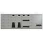 Voir la diapositive 2 : VIDAXL Panneaux perfores muraux 4 pcs 40x58 cm Acier