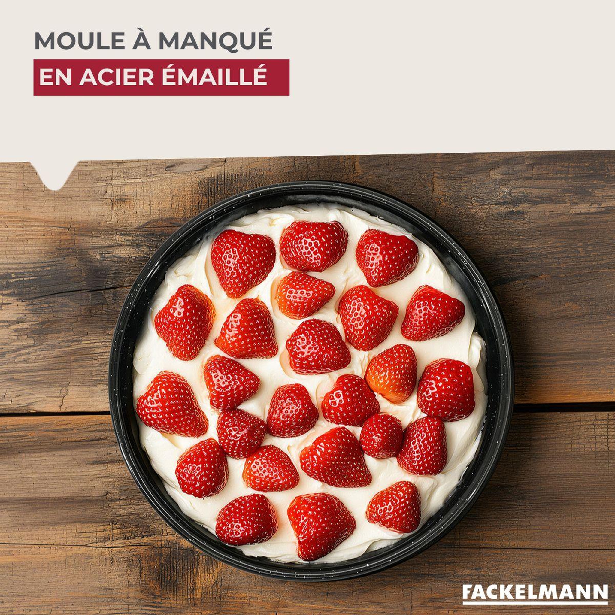 Voir la diapositive 2 : Fackelmann Moule à manqué émaillé 26 cm fackelmann