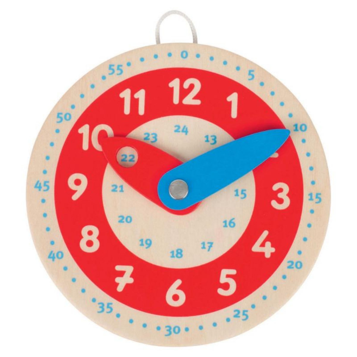 Goki GOKI Wooden leather clock