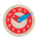 Goki GOKI Wooden leather clock
