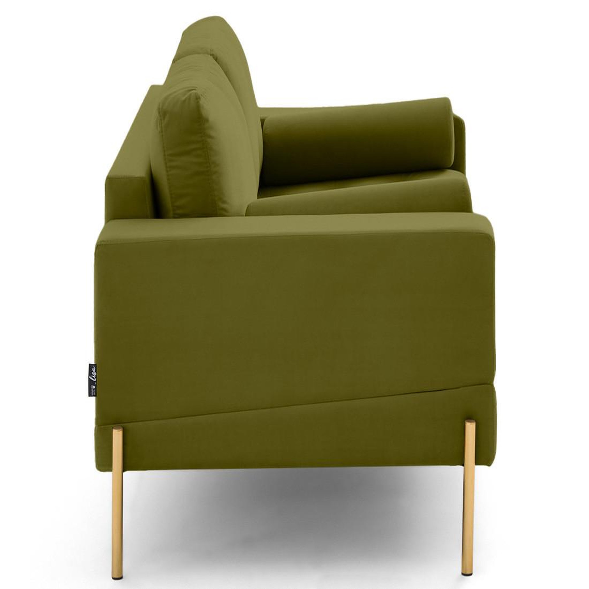Voir la diapositive 5 : LISA DESIGN Isaure - canapé droit 2 places en velours