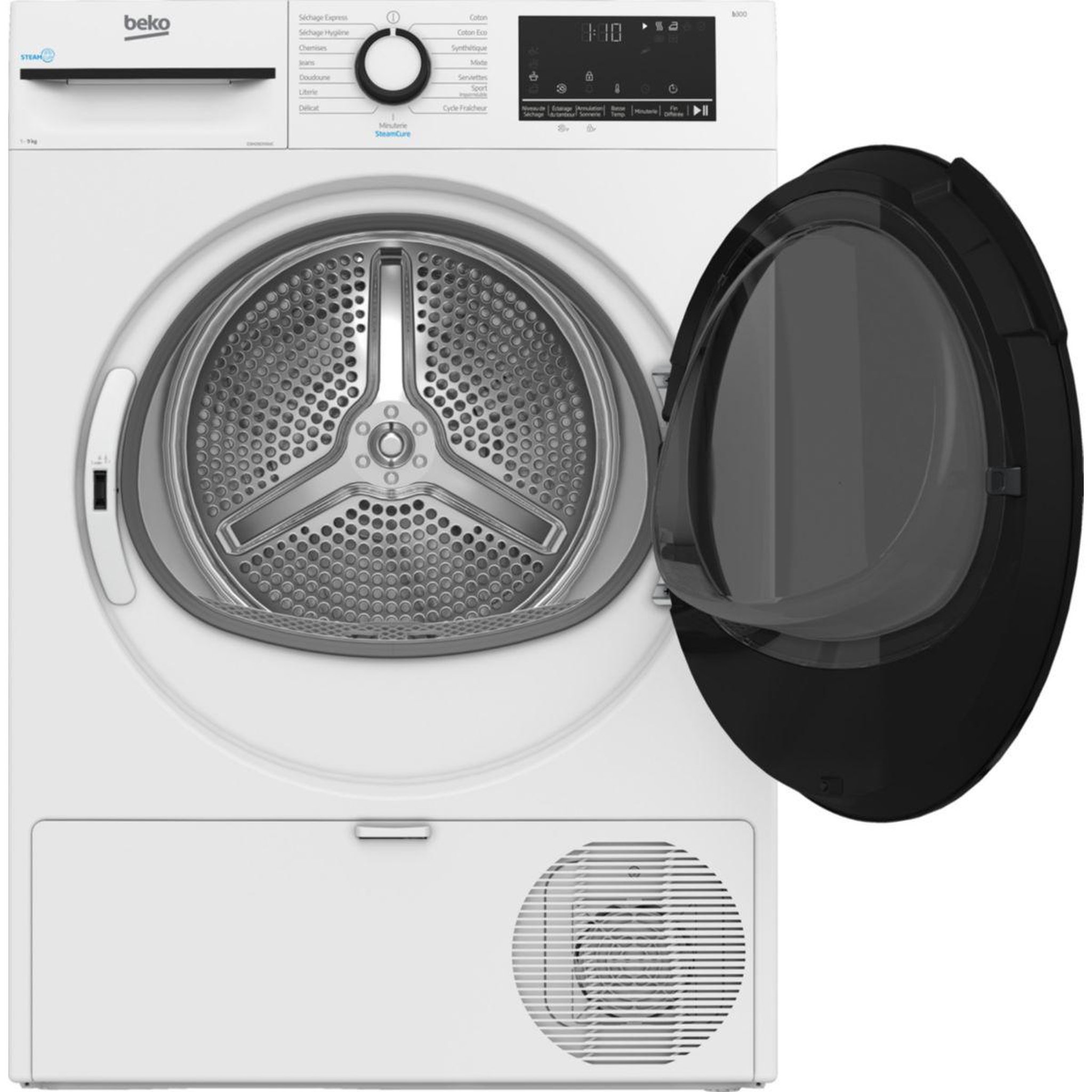 Voir la diapositive 3 : Beko Sèche linge pompe à chaleur d3h29d93wc