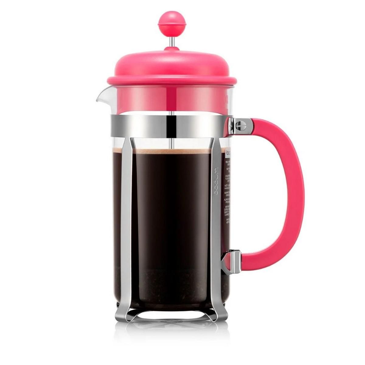 Bodum Cafetière à piston 8 tasses 1l rose - 1918-539BTR