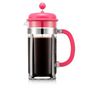 Voir la diapositive 2 : Bodum Cafetière à piston 8 tasses 1l rose - 1918-539BTR