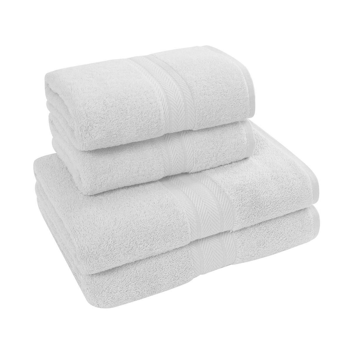 Sensei Maison Ensemble de bain 4 pièces (2 draps de bain + 2 serviettes de toilette) LUXURY