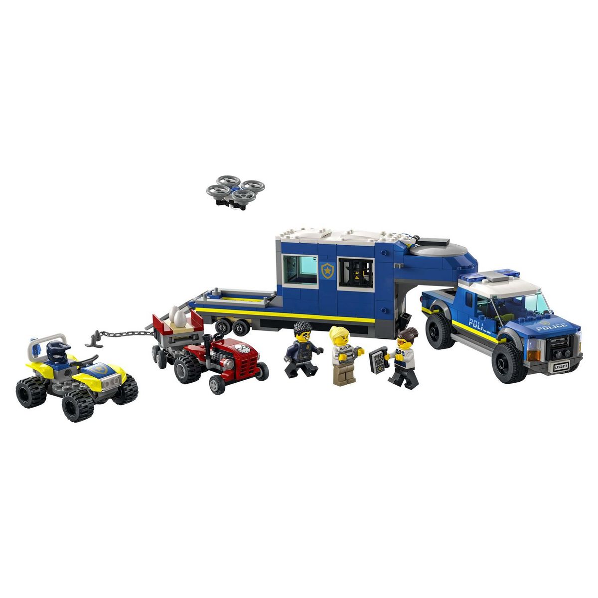 LEGO City 60315 - Le Camion de Commandement Mobile de la Police, Cadeau Garcons, Filles 6 Ans