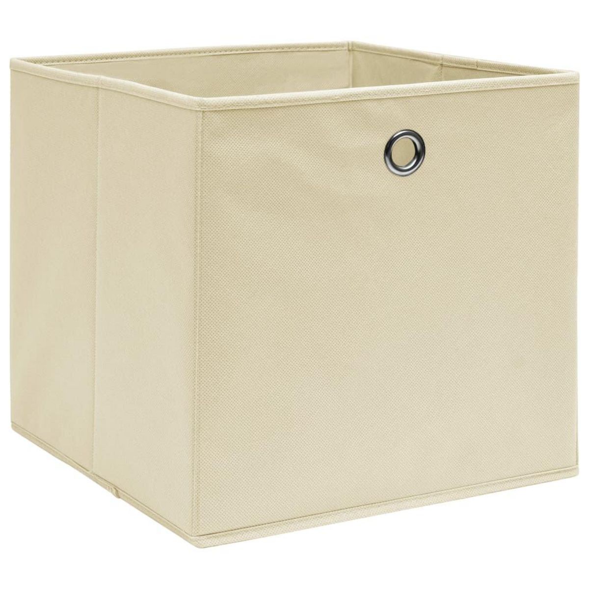 VIDAXL Boîtes de rangement 4 pcs Tissu intisse 28x28x28 cm Creme