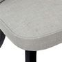 Voir la diapositive 5 : Paris Prix Fauteuil en Tissu Design  Eleonor  68cm Gris & Noir