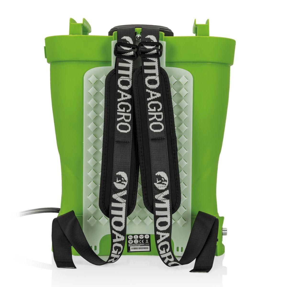 VITO Garden Pulvérisateur Electrique 16L à Batterie 12V 8AH 6 bars - Pulvérisateur Toiture avec Lance Télescopique, 3 buses et Chargeur VITO