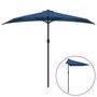 Voir la diapositive 2 : VIDAXL Parasol de balcon avec mat en aluminium Bleu 270x144x222cm Demi