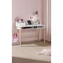 Voir la diapositive 3 : Bureau enfant style scandinave 2 tiroirs 3 niches de rangement KID