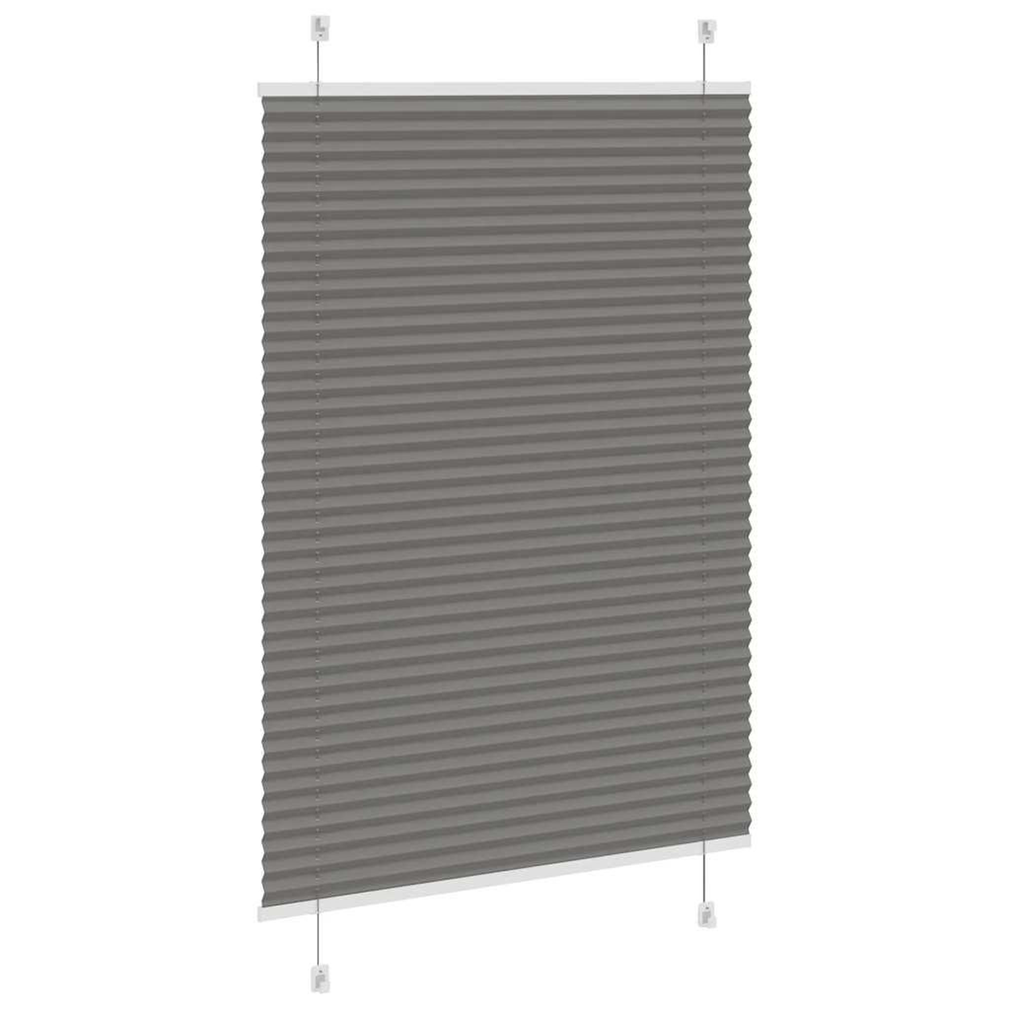 Voir la diapositive 4 : VIDAXL Store plisse anthracite 85x100 cm largeur du tissu 84,4 cm