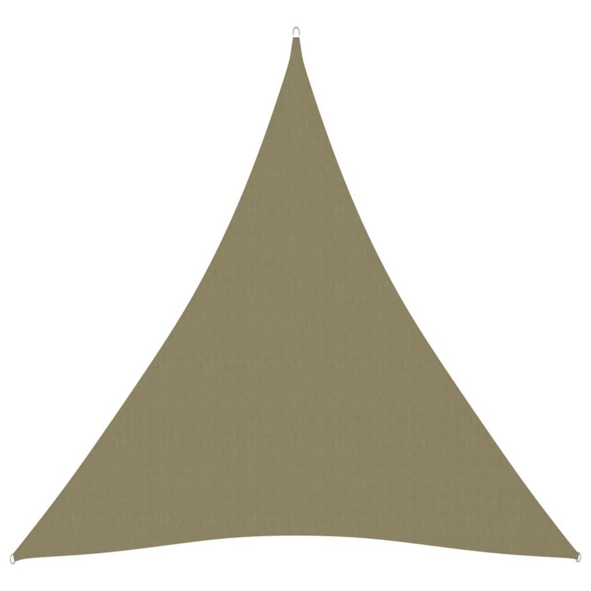 VIDAXL Voile de parasol Tissu Oxford triangulaire 5x7x7 m Beige
