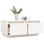 Voir la diapositive 5 : VIDAXL Table basse Blanc 80x50x35 cm Bois massif de pin