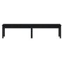 Voir la diapositive 4 : VIDAXL Banc de jardin a 2 places noir 203,5x44x45cm bois massif de pin