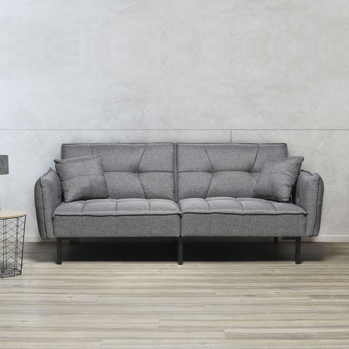 The Home Deco Factory Canapé convertible - Gris vert