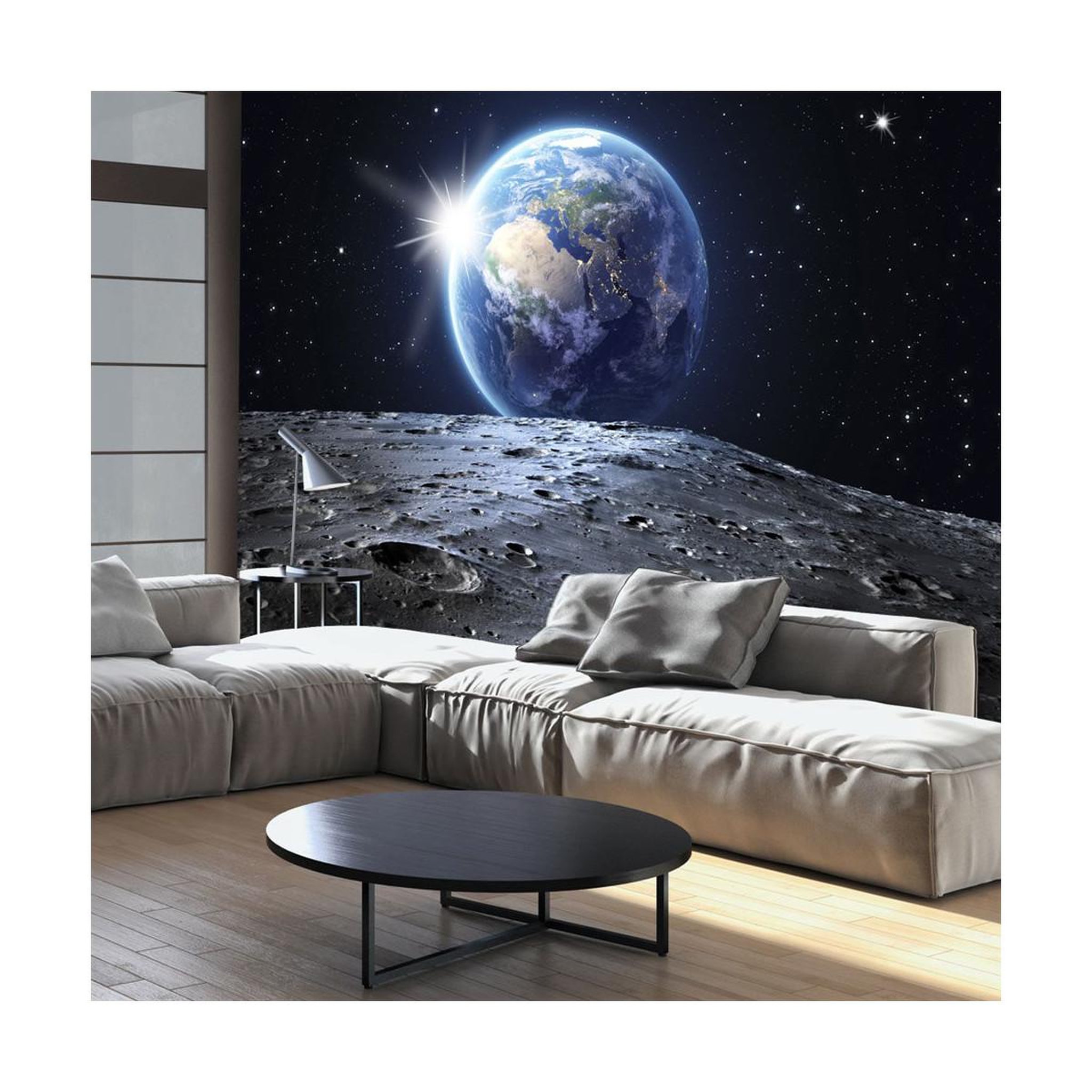 Paris Prix Papier peint  view of the blue planet. Coloris disponibles : Multicolore