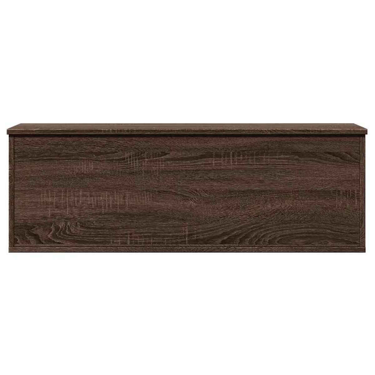 VIDAXL Boîte de rangement chene marron 102x35x35 cm bois d'ingenierie