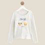 Voir la diapositive 1 : IN EXTENSO T-shirt manches longues emoji fille