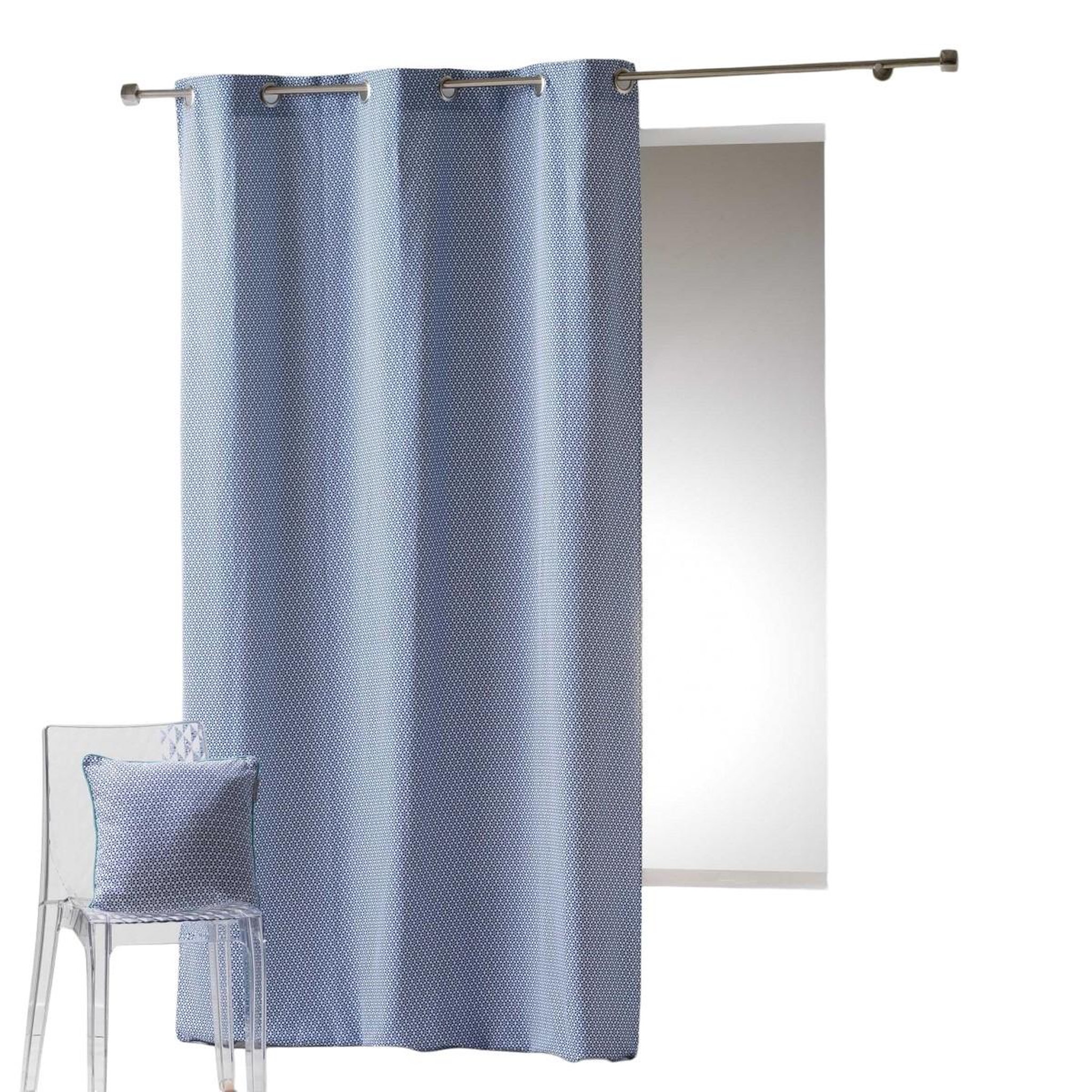 Eden Rideau a oeillets galactic design et moderne. Coloris disponibles : Gris, Rose, Bleu