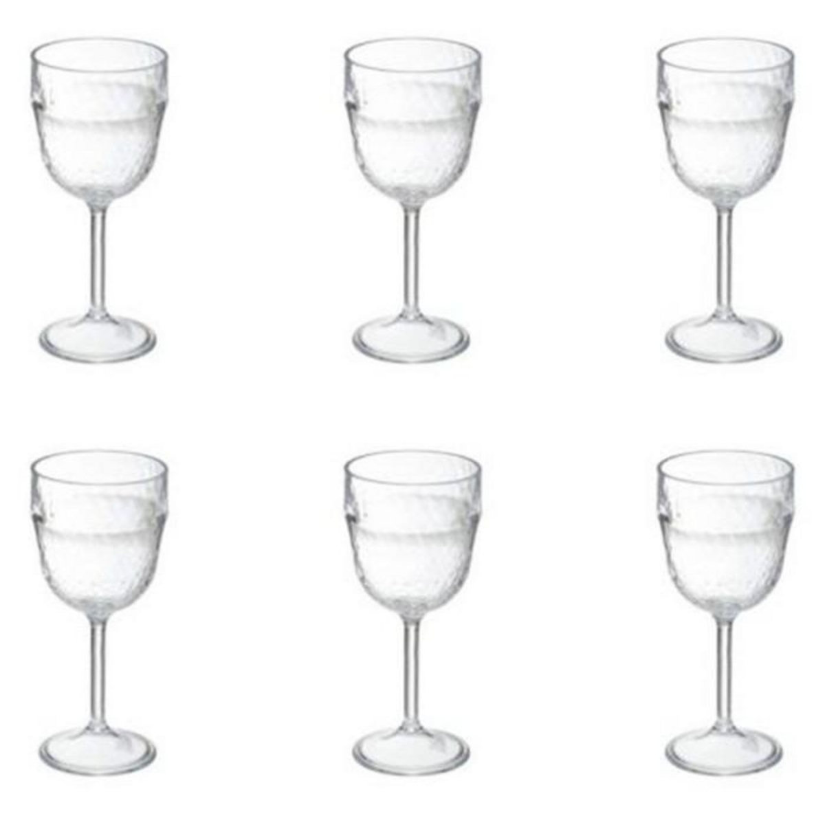 FIVE Lot de 6 Verres à Vin  Green Harmony  39cl Transparent