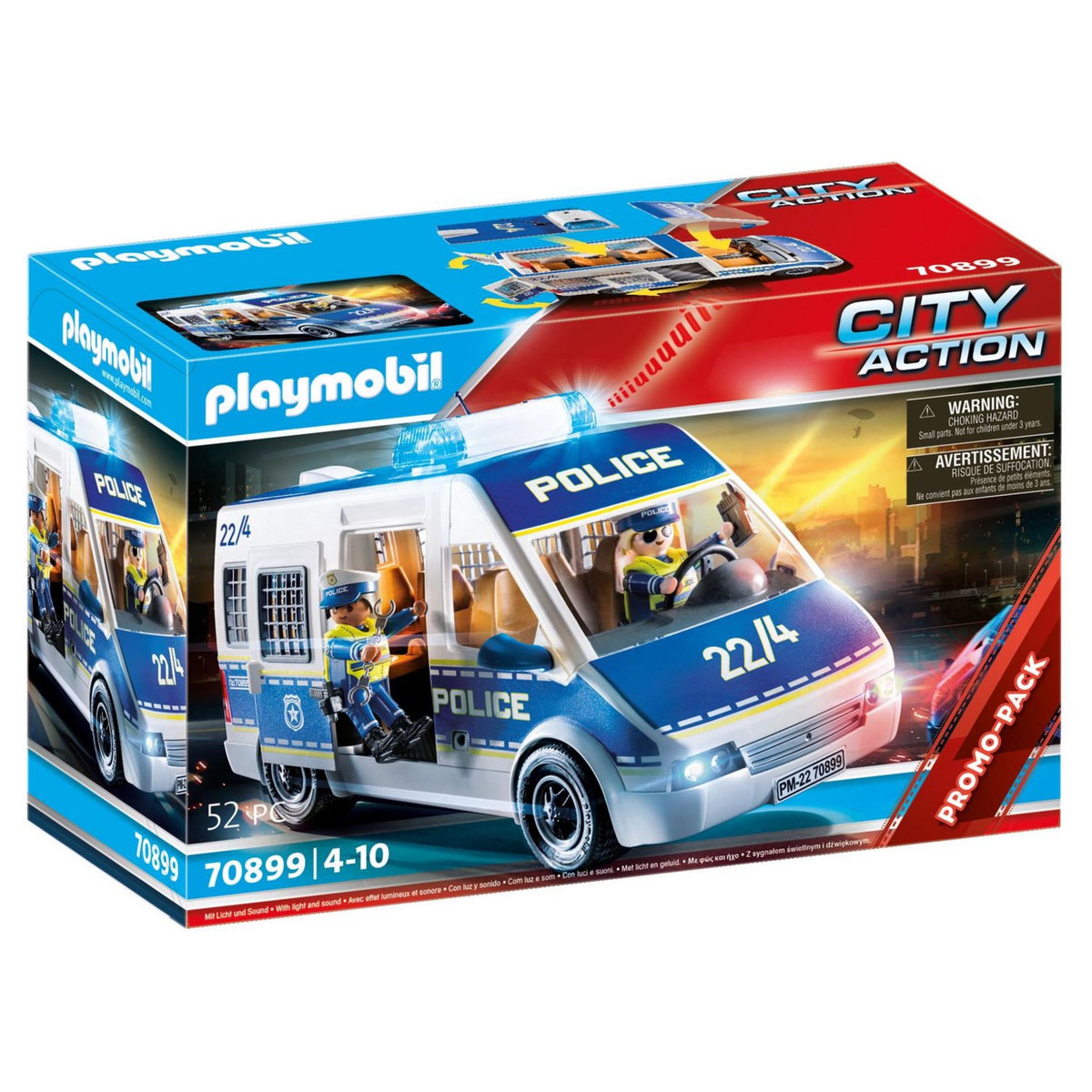 PLAYMOBIL City Action 70899 Police des fourgons
