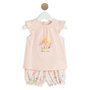 Voir la diapositive 1 : INEXTENSO Pyjashort flamant rose bébé fille