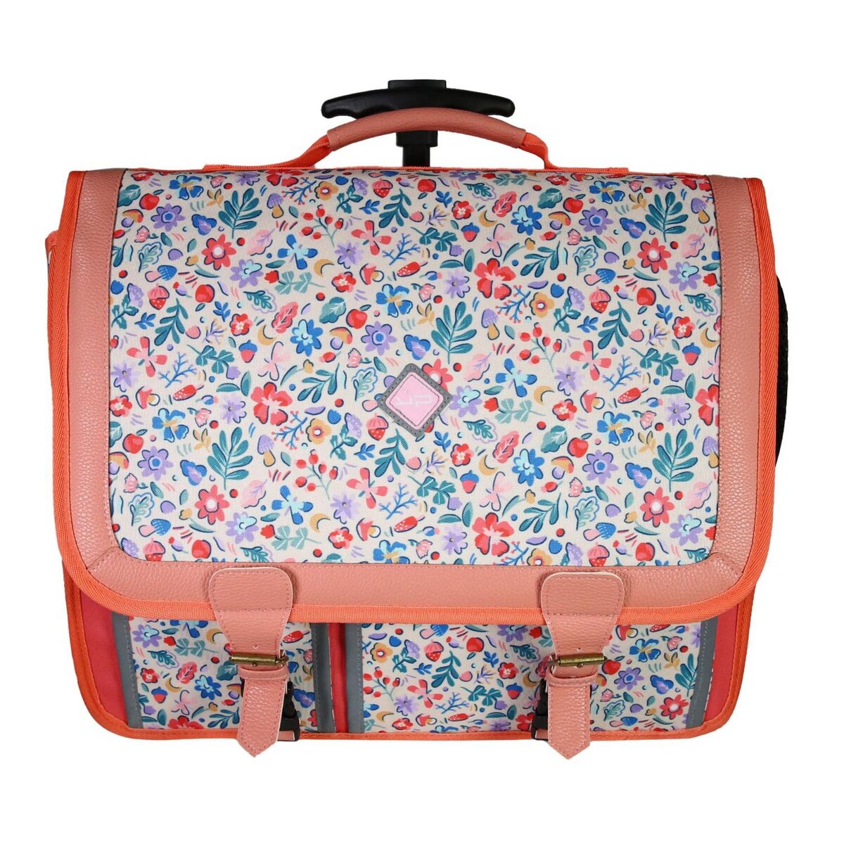 BODYPACK Bodypack - Cartable à Roulettes Bloom 41cm - Fille - Recyclé - 2 Compartiments - Roues Lumineuses - Polyester - Cartable Scolaire Primaire