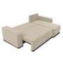 Voir la diapositive 3 : BEST MOBILIER Artemisa - canapé d'angle réversible 4 places - convertible avec coffre - en velours côtelé